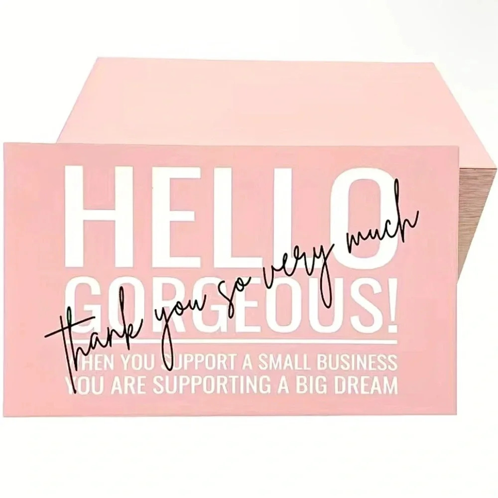 30PCS ~Hello Gorgeous~ Thank You Cards NEW